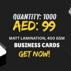 Professional Business Cards Offer - 1000 pcs for AED 99