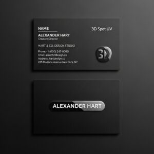 3D Spot UV Business Cards