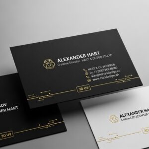 3D Spot UV & 3D Foil Business Cards