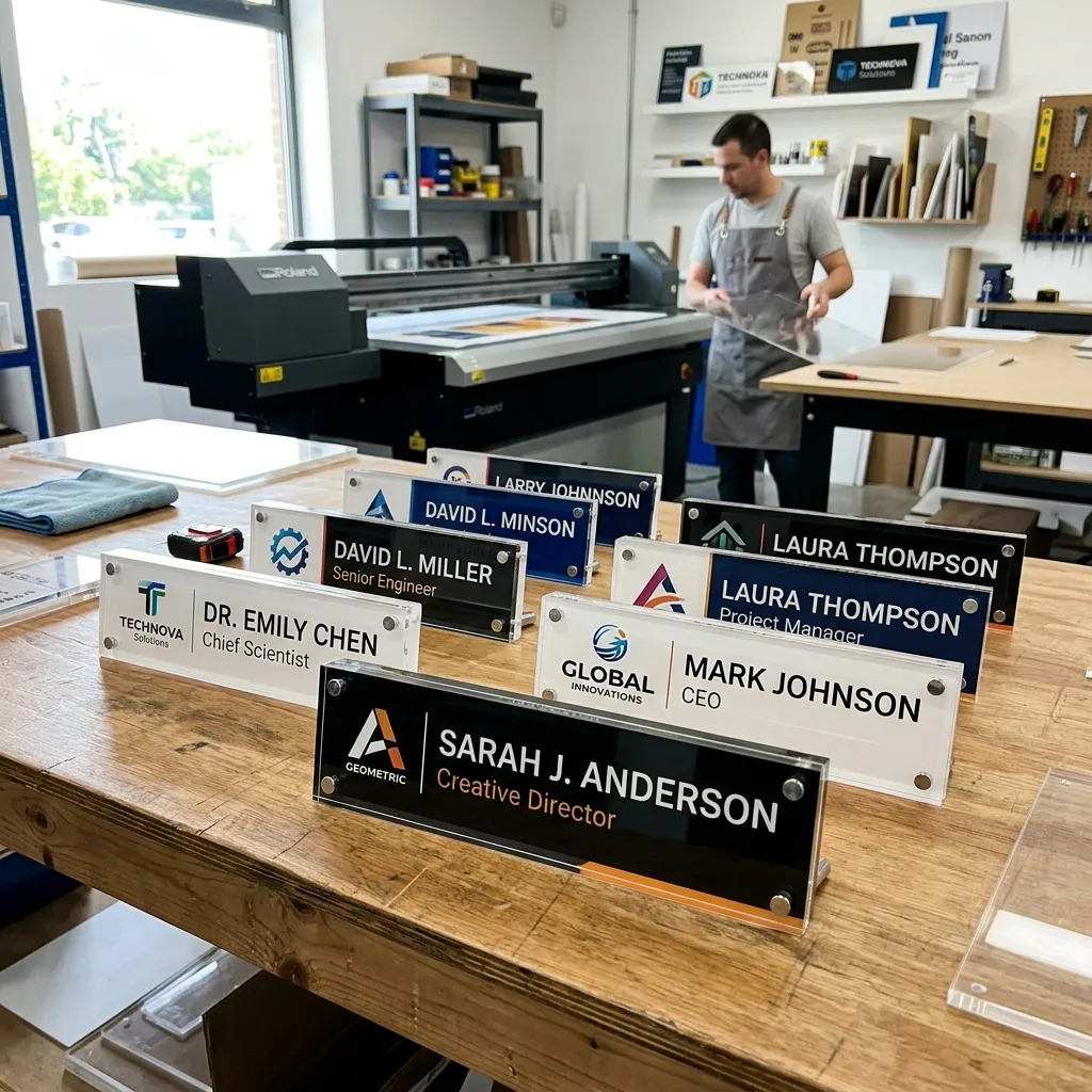 Acrylic Name Plates Printing