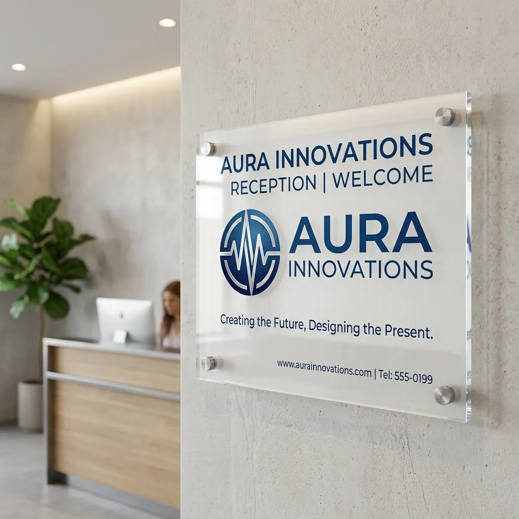 Acrylic Signage Board Printing