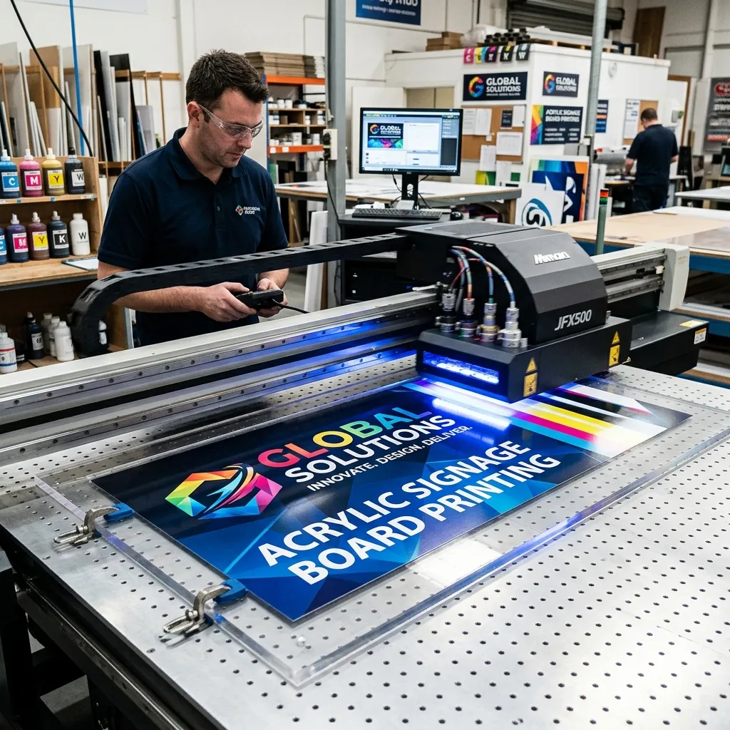Acrylic Signage Board Printing