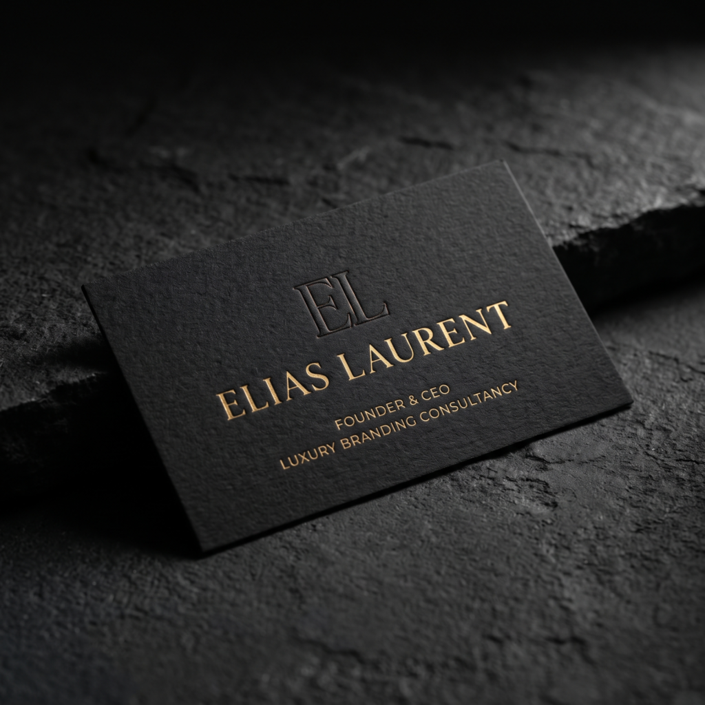 Black business card