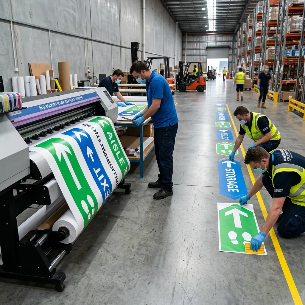 Floor Direction Sticker Printing