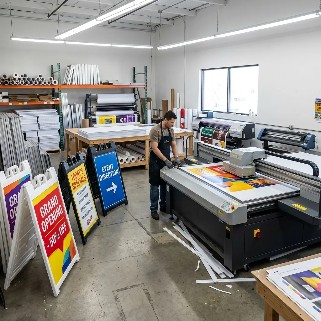 Foldable Standing Sign Printing
