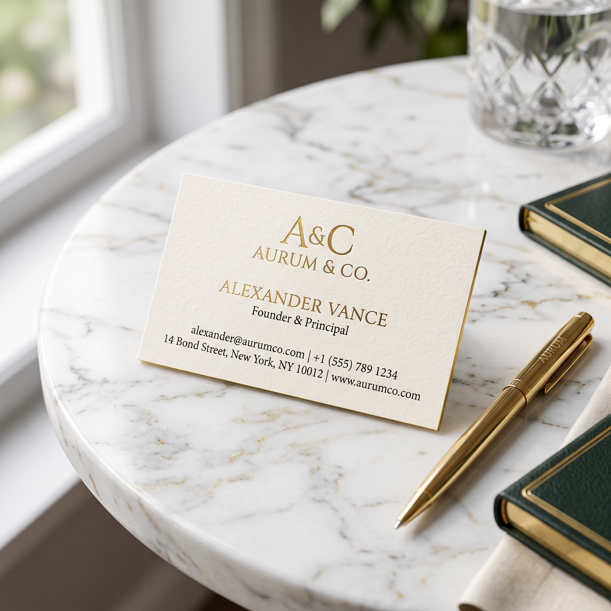 Luxury business card