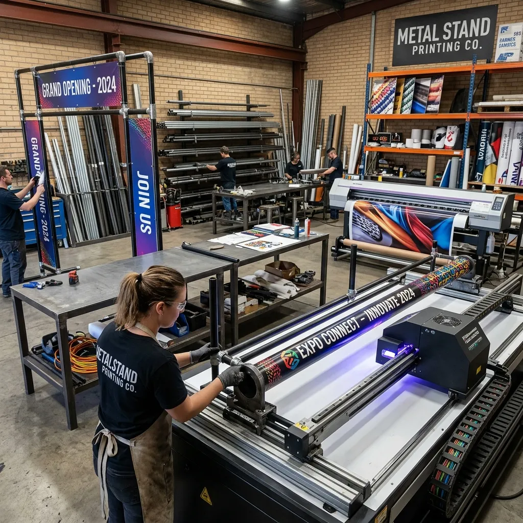 Metal Pipe Stand Printing