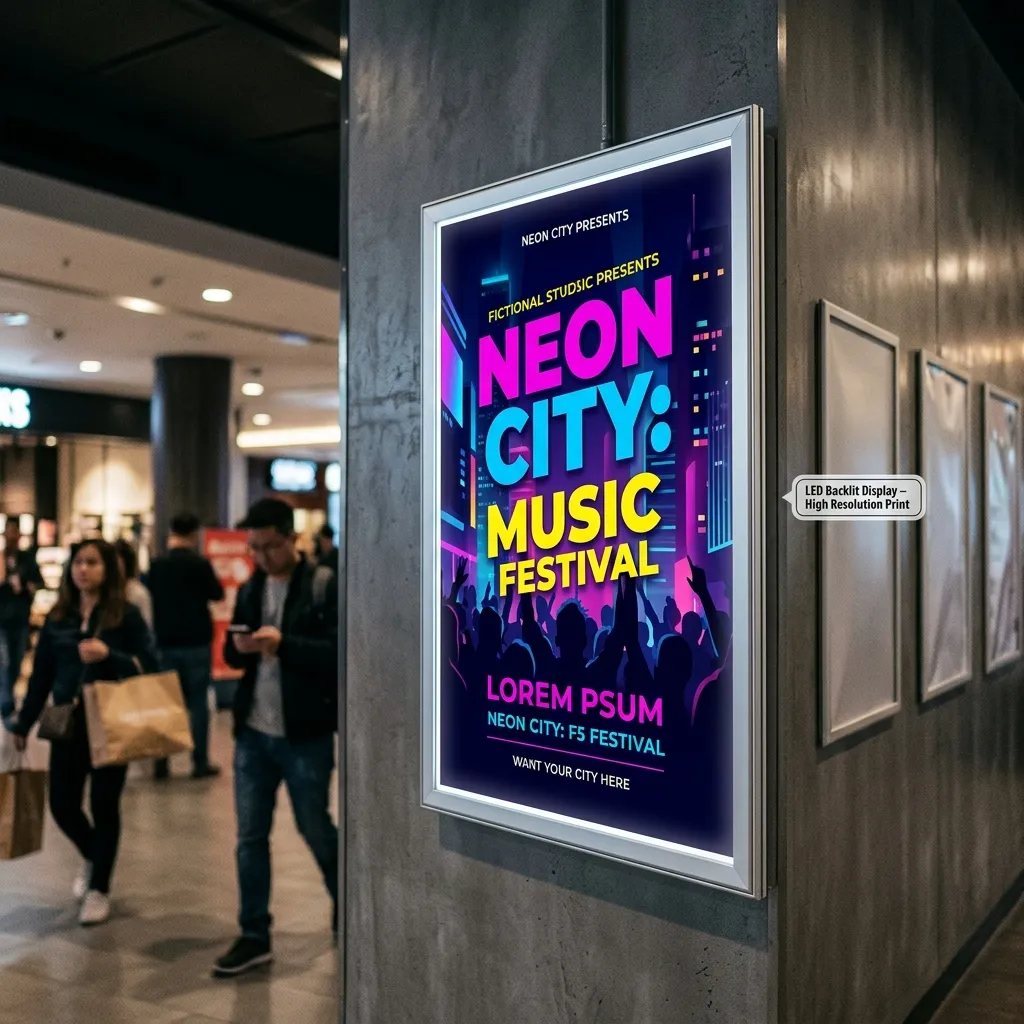 Poster Light Box Printing