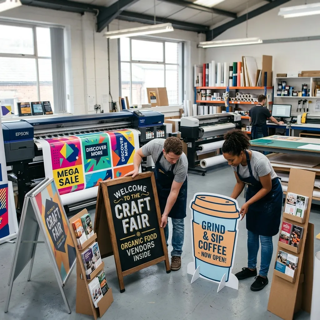Self Standing Signage Printing