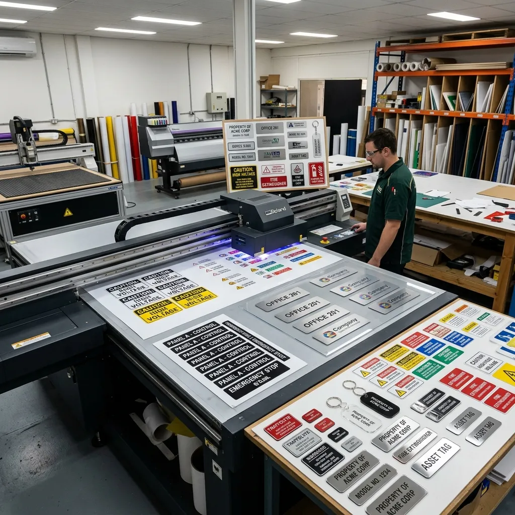Traffolyte / PVC / Acrylic Labels Printing