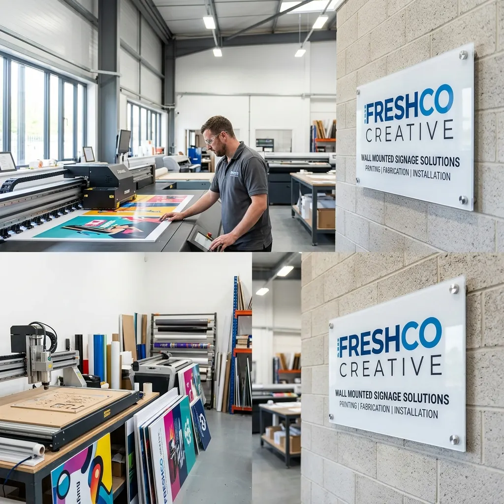 Wall Mounted Signage Printing