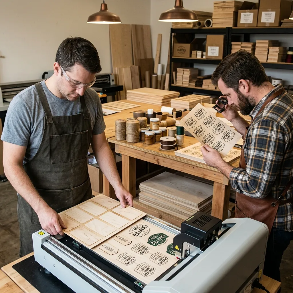 Wooden Labels Printing
