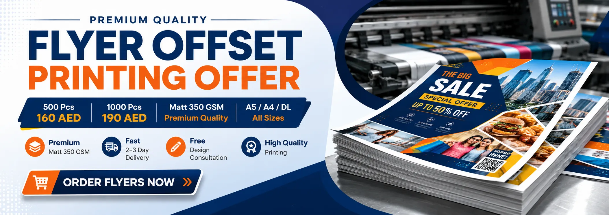 Flyer Offset Printing Offer - Order Flyers Now